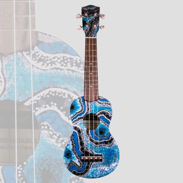 Blue Geode Soprano Ukulele